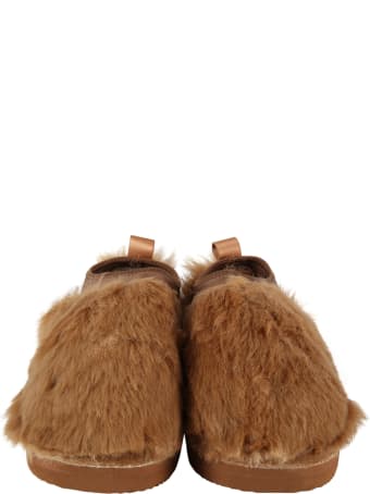 SUICOKE Biege Slip-on For Kids