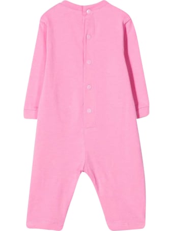 MSGM Pink Romper With White Print