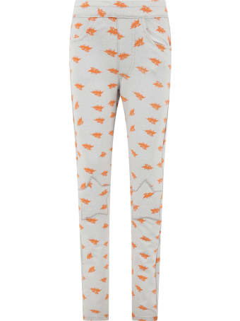 efvva Grey Sweatpant For Kids With Bats