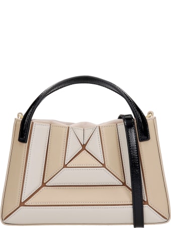 Mlouye Mini Sera Tote Hand Bag In Beige Leather