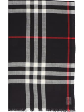 Burberry 'giant Check Gauze' Scarf