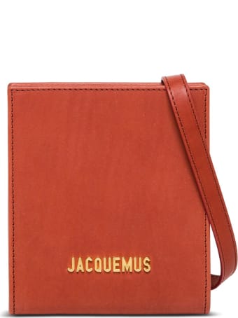 Jacquemus Le Gadjo Crossobody Bag In Brick Red Leather