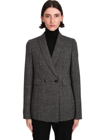 Sapio Blazer In Grey Wool