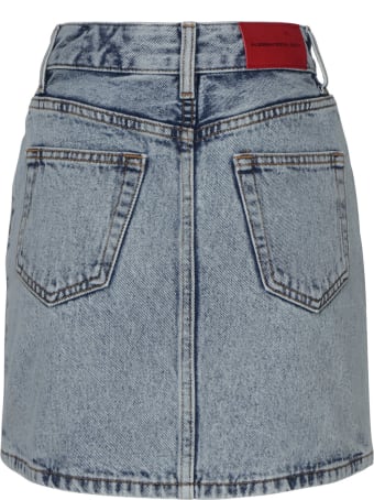 Alessandra Rich Denim Mini Skirt