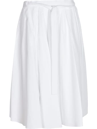 Prada Tie-waist Pleated Skirt