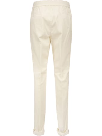 Brunello Cucinelli Velvet Trousers With Drawstrings