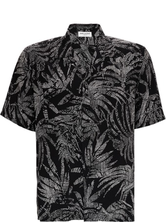 Saint Laurent Viscose Shirt With Tropical Print