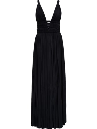 Giovanni Bedin Black Long Jersey Dress