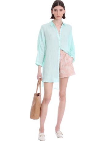 120% Lino Shirt In Green Linen