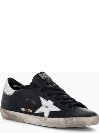 Golden Goose Star Super-star Sneakers In Suede With White Heel Tab