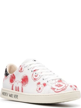 M.O.A. master of arts Mickey Mouse Leather Sneakers