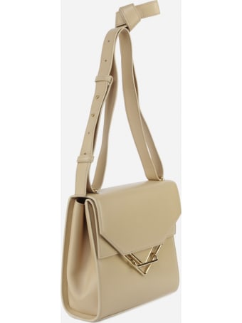 Bottega Veneta Borsa A Spalla Squadrata The Clip In Pelle