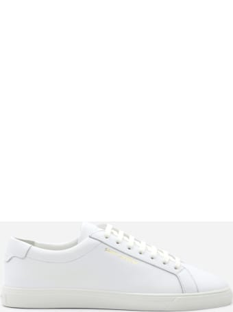 Saint Laurent Andy Sneakers In Leather