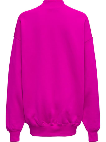 Balenciaga Pink Cotton Sweatshirt With Print