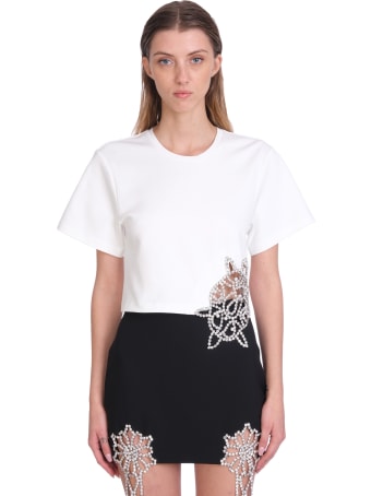 AREA T-shirt In White Rayon