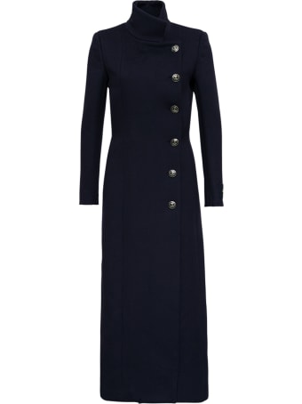 The Seafarer Anita Wool Blend Long Coat With Buttons