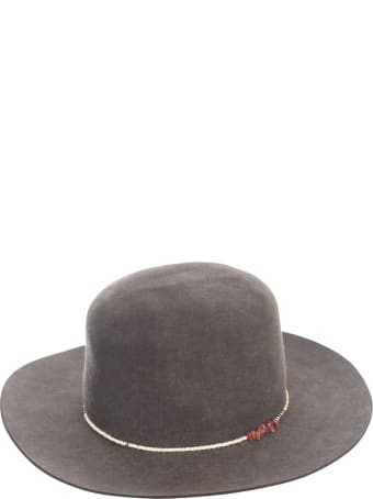 Super Duper Hats Round Crown Large Raw Brim Casamarina Beadwork