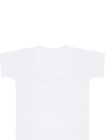 Dolce & Gabbana White T-shirt For Babykids With Crown
