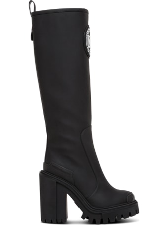Dolce & Gabbana Trekking High Rain Boots With Logo