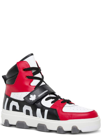 Dsquared2 Icon Color Block High Leather Sneakers