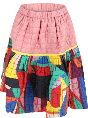 Tia Cibani Multicolor Skirt For Girl