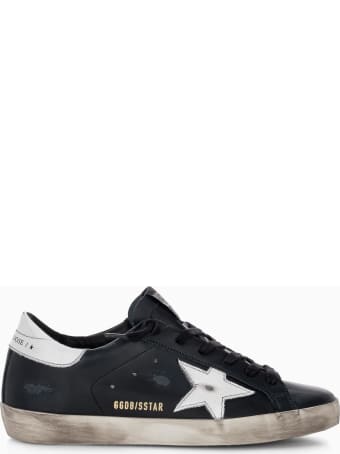 Golden Goose Star Super-star Sneakers In Suede With White Heel Tab