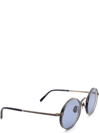 Matsuda Matsuda M3100 Antique Silver / Navy Sunglasses