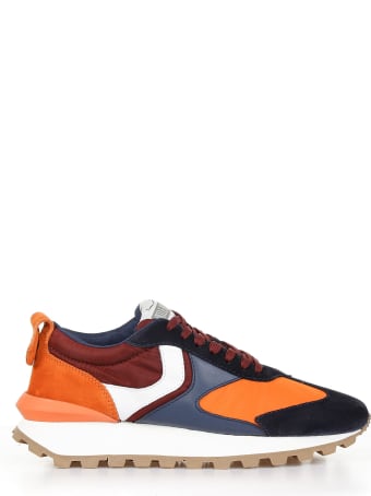 Voile Blanche Sneakers Qwark Fabric And Suede