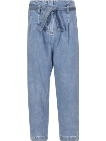 WANDERING High Waist Cropped Jeans