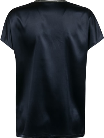Fabiana Filippi V-neck Embellished Neckline Top
