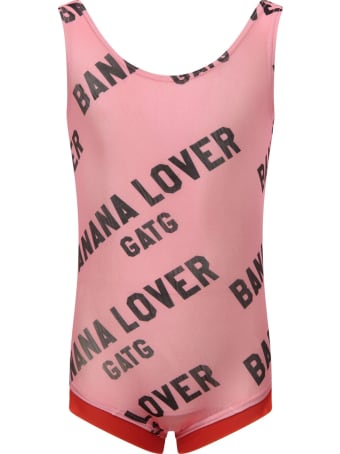 Gardner and the Gang Pink "banana Lover" Swimsuit For Girl