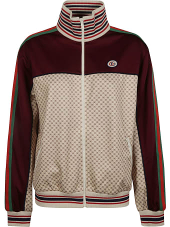 Gucci Logo Patch Web Stripe Detail Jacket