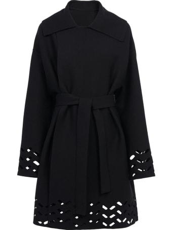 Alaia Maille Chevron Ajouree - Manteau Long