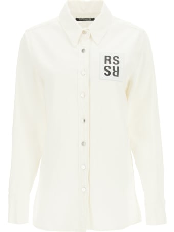 Raf Simons Denim Shirt With Logo Patch