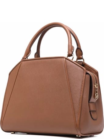 MICHAEL Michael Kors Cleo Medium Tote In Brown Leather