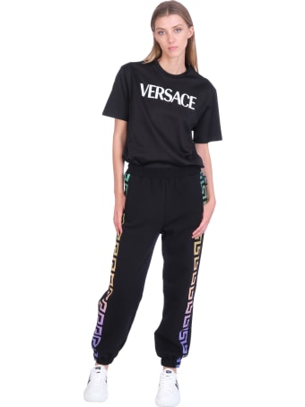 Versace T-shirt In Black Cotton