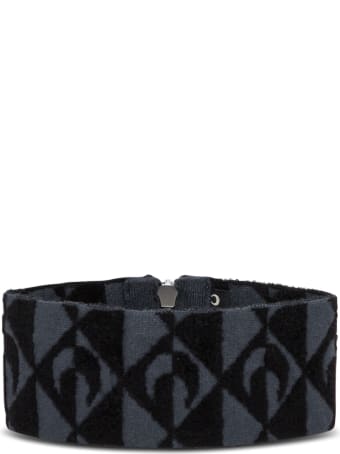 Marine Serre Moon Lozenge Collar In Viscose Blend
