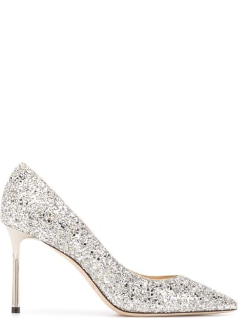 Jimmy Choo Romy Pumps With Glitter