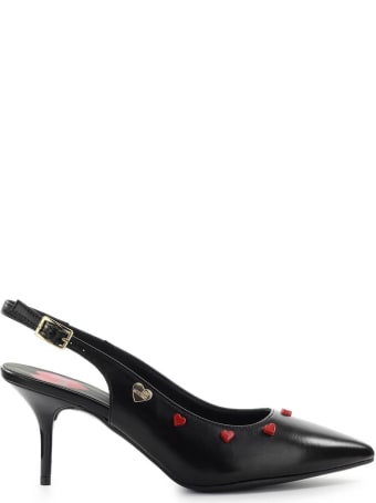Love Moschino Black Slingback Pump