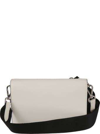 Prada Logo Plaque Flap Shoulder Bag