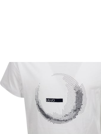 Liu-Jo Short Sleeve Crew Neck T-shirt With Logo Print