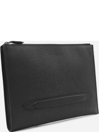 Salvatore Ferragamo Document Holder In Hammered Leather