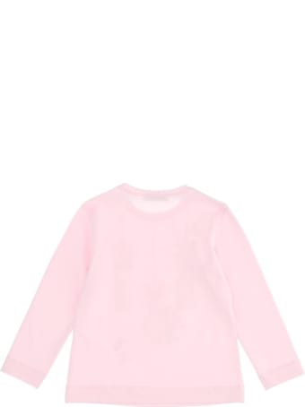Monnalisa Long-sleeved Jersey T-shirt With Print
