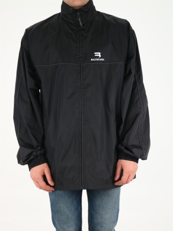 Balenciaga Giacca Tracksuit Con Logo Sporty B