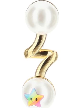 SafSafu Kawaii Rainbow Pearl Single Earring