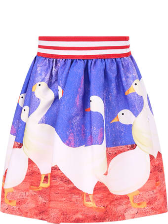 Stella Jean Stella Jean Kids Skirt With Geese