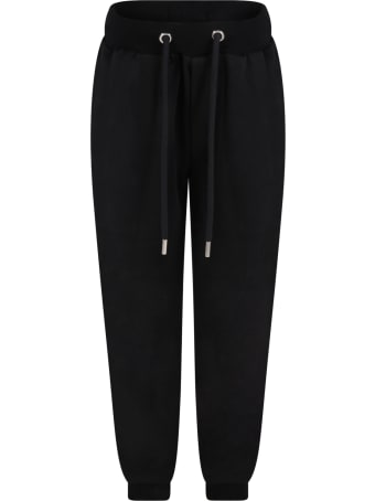 Les Hommes Black Sweatpant For Boy