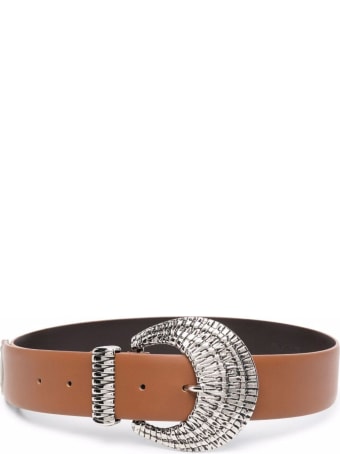 Alberta Ferretti Brown Leather Belt With Buckle