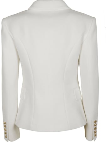 Balmain Double-breasted Plain Blazer