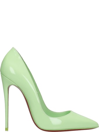 Christian Louboutin So Kate Pumps In Green Leather